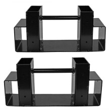 Firewood Rack Outdoor Strength Steel Log Holder Back Fire Pit Compatible Fireplace Wood Storage Stacker