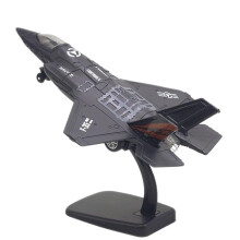 US Military Based Fighter Metal Military Model Ornaments Suitable for Youth and Enthusiasts (Color: Stealth Black)