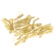 Carp Fishing Line Aligner Hook Sleeves 21mm Silicone AntiTangle, Chod Rig Compatible, Wafter Up Rigs, Yellow Pack 20