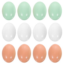 12Stk Ostern Holzeier: Vollfarbige Bastelbögen Zum Dekorieren