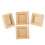 4Pcs Mini Moldura De Para Casa De Bonecas 9