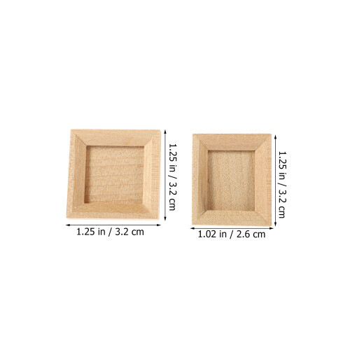 4Pcs Mini Moldura De Para Casa De Bonecas 2