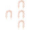 4Stk Bag Strap Extender Kette Pink Vintage Design 8