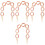 4Stk Bag Strap Extender Kette Pink Vintage Design 5