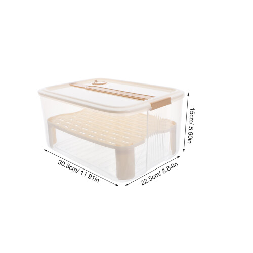 White Plastic Storage Organizer with Dust Protection 2