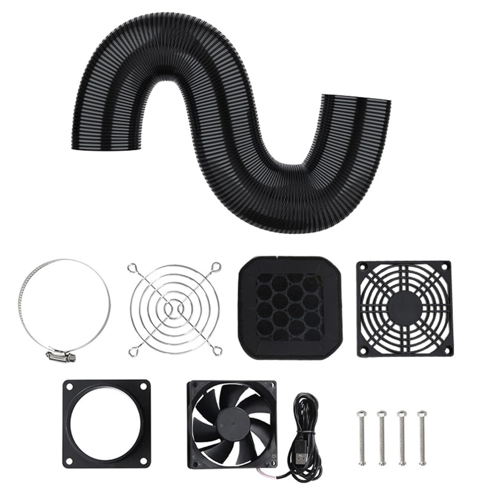 Fast Speed Usb Exhaust Fan Set For Printer Insulation Protector Efficiently Removes Odors Ventilation Fan Ventilation Solution 9412369934987