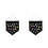 2 Pin Display Pennant Emaille Lapel Pin Badge Zwart/M 6