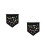 2 Pin Display Pennant Emaille Lapel Pin Badge Zwart/M 7