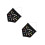 2 Pin Display Pennant Emaille Lapel Pin Badge Zwart/M 5