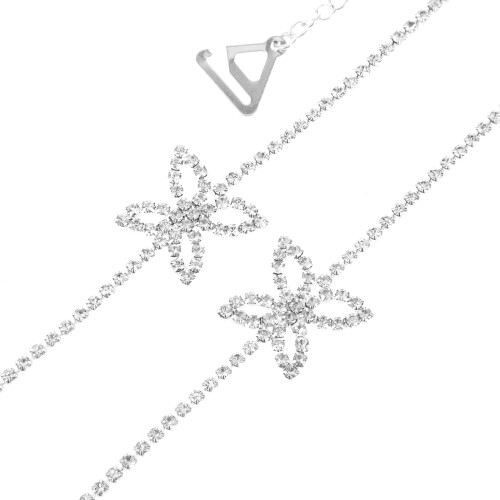 3Paare Silberne Verstellbare - Metall