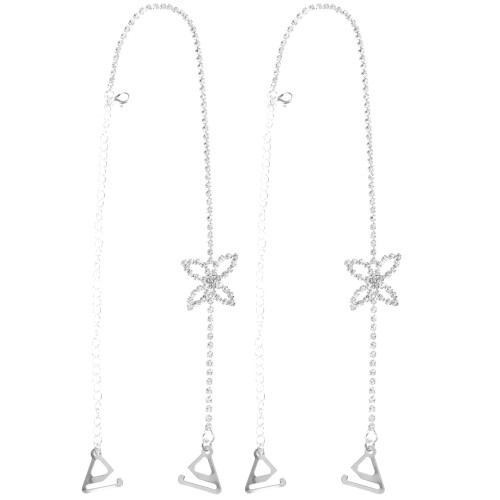 3Paare Silberne Verstellbare - Metall 1