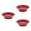 3Stk Rotes Obstkörbchen Für Party Snacks 3