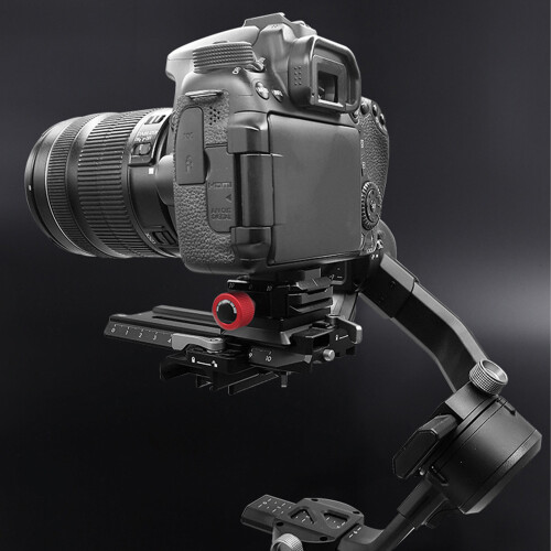 Aluminum Alloy Quick Release Plate Clamp Base Tripods Mount 2