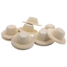 40Stk Mini Hüte Beige Eva Kreative Für Puppenhaus