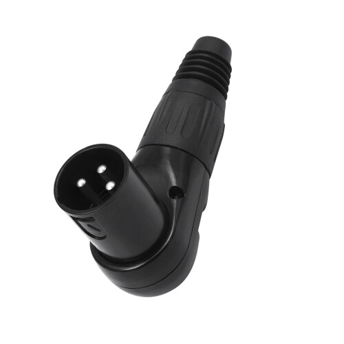 Verstelbare haakse 3-pins connectoradapter-mannelijk hoofd