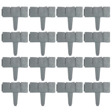 30Stk Kunststoff Gehsteigoptik Rasenkante Pflanzenbegrenzung