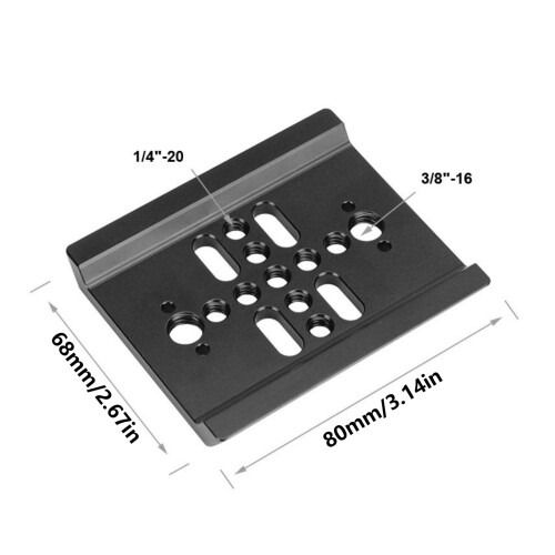 Plaque de base de trépied à dégagement rapide de 80MM supportant 1
