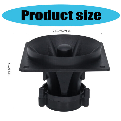 1pair 3Inch Square Horn Tweeter Speaker Piezoelectric Ceramic 2