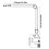 2-traps microfoonstandaard cantileverbeugel met boomarm voor 3