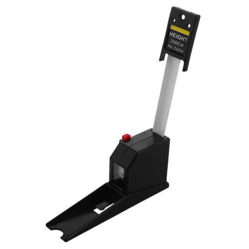 2Pcs Retractable Kids Growth Meter Black ABS PVC Portable Height Ruler 2