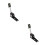 2Pcs Retractable Kids Growth Meter Black ABS PVC Portable Height Ruler 9