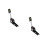 2Pcs Retractable Kids Growth Meter Black ABS PVC Portable Height Ruler 4