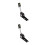 2Pcs Retractable Kids Growth Meter Black ABS PVC Portable Height Ruler 8