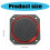 High Efficiency 4Inch Square Tweeter Speakers Featuring 3