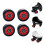 1Jgo Resistente PU Dobles Para Outdoor Negras 6