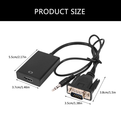 VGA naar converters Geluid Video Kabeladapter-Audioscheiding 1