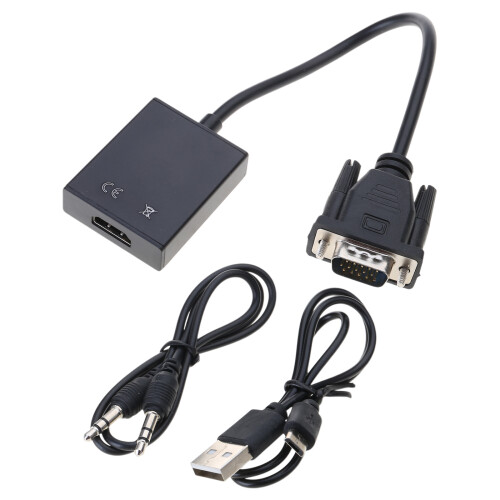 VGA naar converters Geluid Video Kabeladapter-Audioscheiding