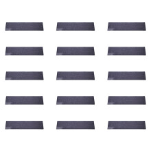 Set of 15 Durable Faux Linen Step-55cm 20cm black and white