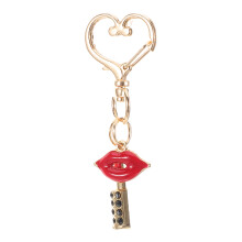 5Stk Langlebige Metall Schlüsselanhänger Lippenform Mode Accessoire