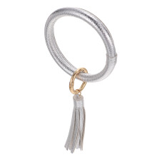 2 schlüsselanhänger mit quaste, armband, schlüsselring,