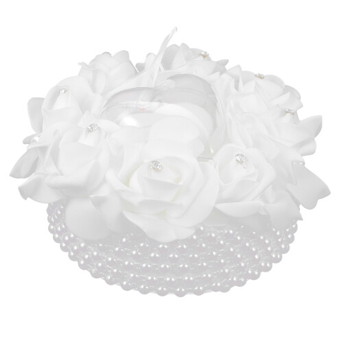 4Pcs European Style Rose Cake Shaped Wedding Ring Box Container