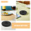 Rotating Table Stand Turntable 360 Round Base 10Cm For Menu Display 8