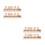 4 Pcs Cat Auto Temporary Parking Number Plate 7