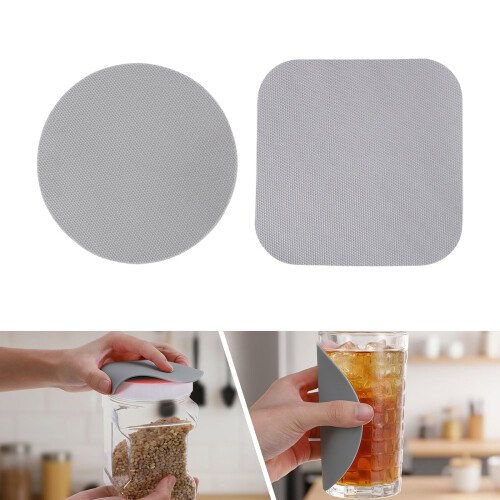 (8pcs) Simple to Use Jar Opener Pad Rubber Materials-Red 2