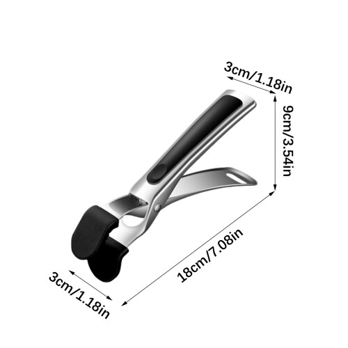 Hitzebeständiger Griff, Schüsselhalter, Klemme,-Schwarz 2