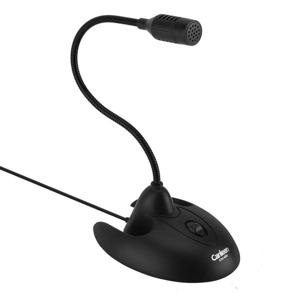 Universal Desktop Microphone 360 Flexible Gooseneck For Office Meetings, Online Chat (Black) Black 9426802252224