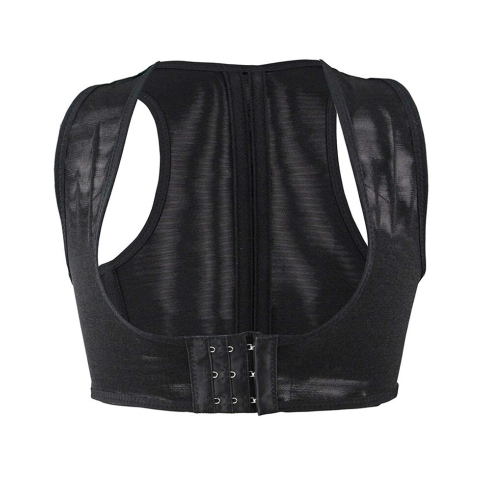 Black Back Shoulder Posture Correction Belt Invisibility Shoulder Bandage Humpback Posture Corrector Back Support Medium
