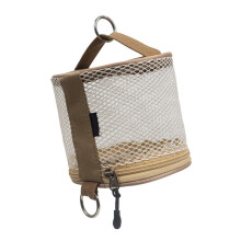 Camping Tissue Case Holder With Hanging Rings, Lightweight Portable Roll Paper Storage Bag, White, Tent Napkin Rack