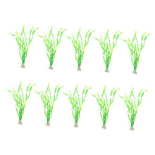 Artificial Aquatic Plants Realistic Aquarium Decor Grass Resin Green