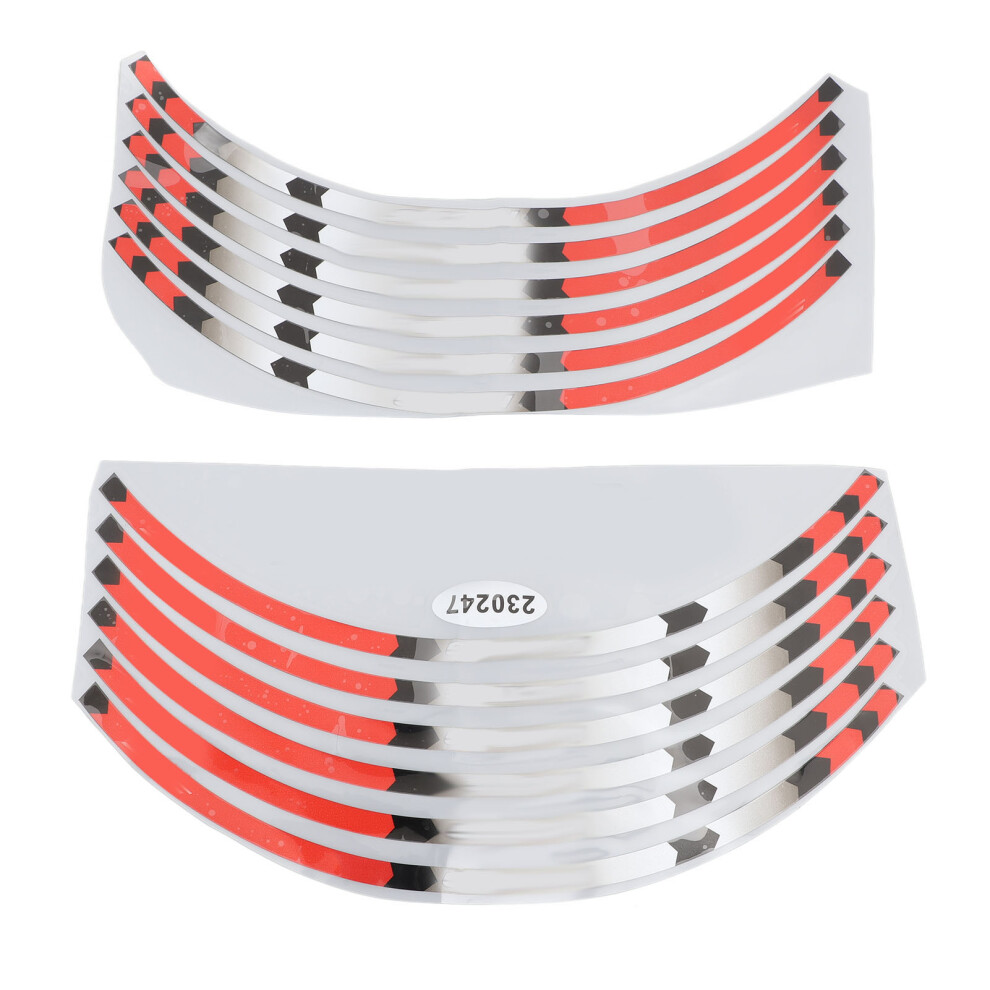 Stylish Decoration Long Lasting Adhesion Reflective Wheel Rim Stripe Uni Fitment Pre Bent Shape Sun Proof Heat Resistant Waterproof Sticker Tape Dur 9190834578439
