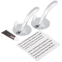 Ganchos impermeables para batas, de acero inoxidable, resistentes, autoadhesivos, resistentes a la corrosión, fáciles de instalar, para colgar