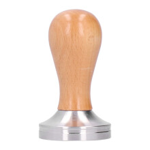 Espresso-tamper med base i rustfrit stål, 51 mm diameter kraftig espressoværktøj til dosering af kaffepulver, jævn trykfordeling, ergonomisk