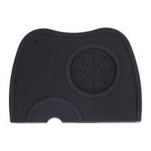 Antislip koffiestampermat, flexibele siliconen espressomat voor professionele barista's, hittebestendig koffieaccessoire met gat voor een