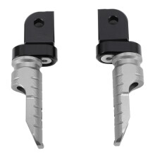Pedane antiscivolo per motociclista, pedali anteriori in lega di alluminio, resistenti con trattamento anodizzato, eleganti e sofisticati, migliorano