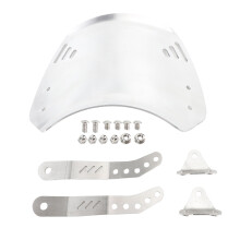 Windschutzscheibe für Motorräder, stilvoller Windabweiser aus robustem Aluminium und Edelstahl, winddicht, universell passend, einfache Montage,