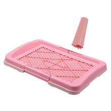 Dog Toilet Urinal Mesh Strainer Removable Dog Potty Tray Potty Trainer for Dogs Light Pink